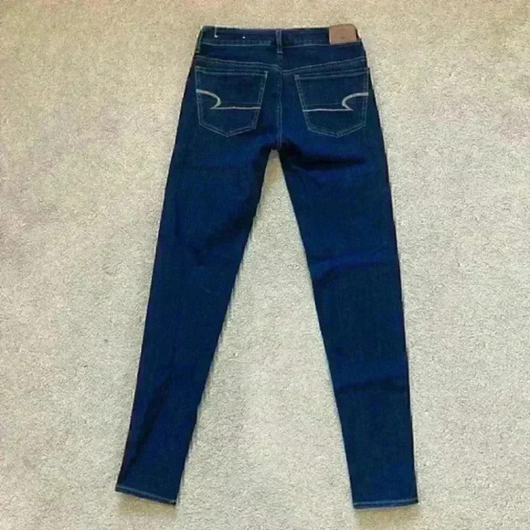 ⭐️ American eagle dark wash jeggings in size 00 - Picture 3 of 6